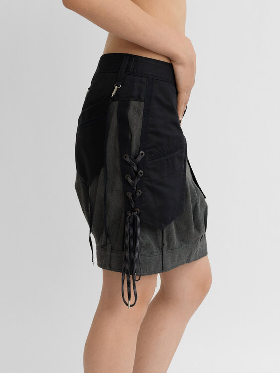 Girbaud Bi-Material Skirt 