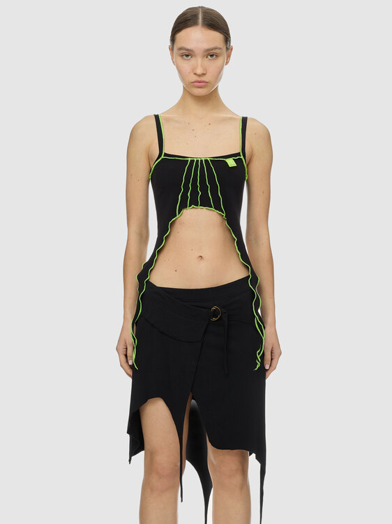 Battery Organic Black Crop Top 
