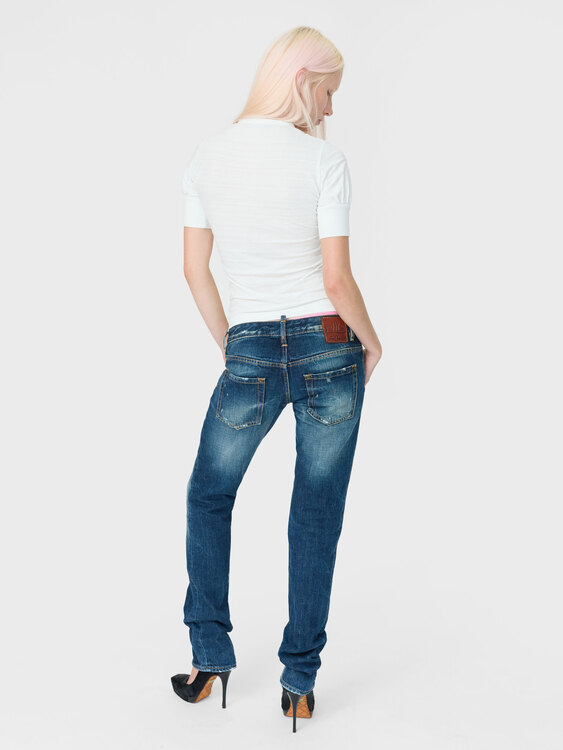 Dsquared² Distressed Low Rise Jeans 