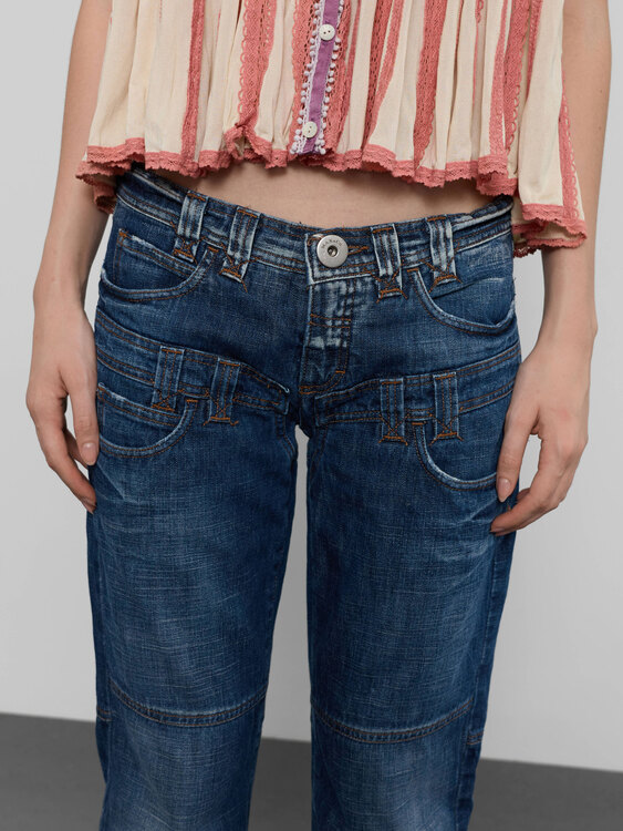 Max & Co Double Waist Effect Jeans 