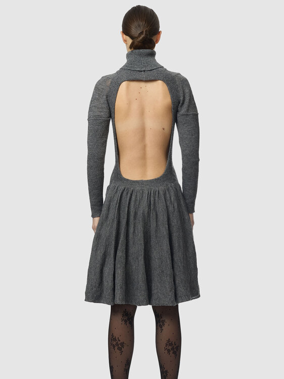 Stefanel Backless Knit Dress 