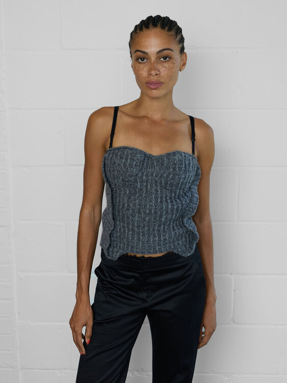 Sisley Knitted Bustier Top 