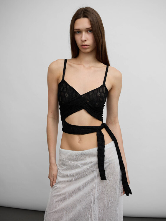 Miss Sixty Black Knit Top 