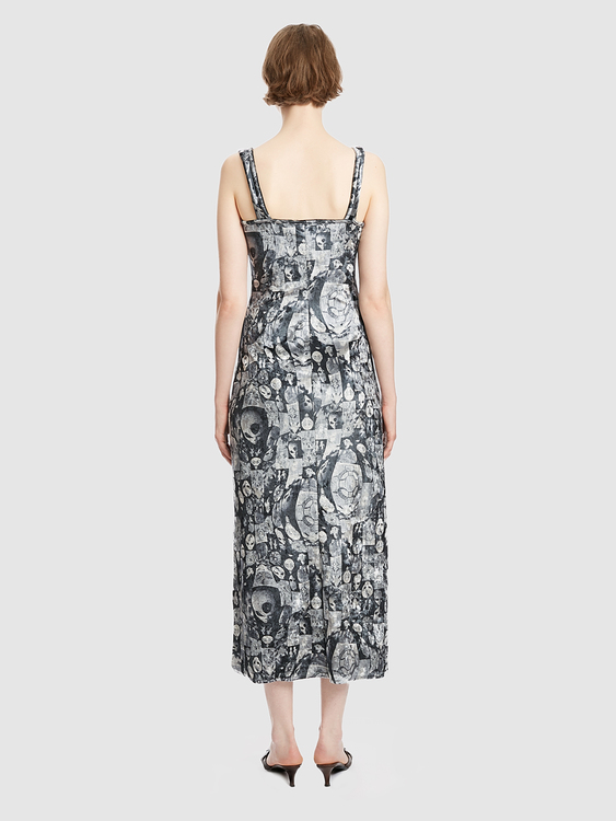 Velvet Alien Print Dress 