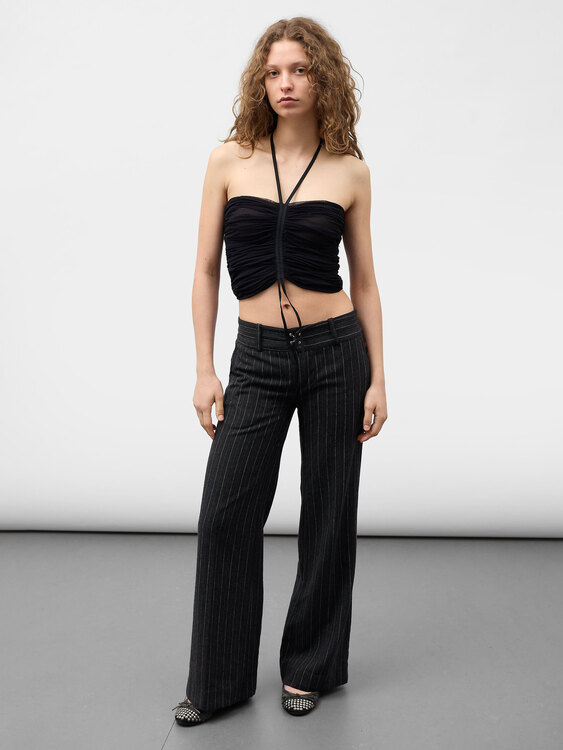 Plein Sud Gathered Mesh Top 