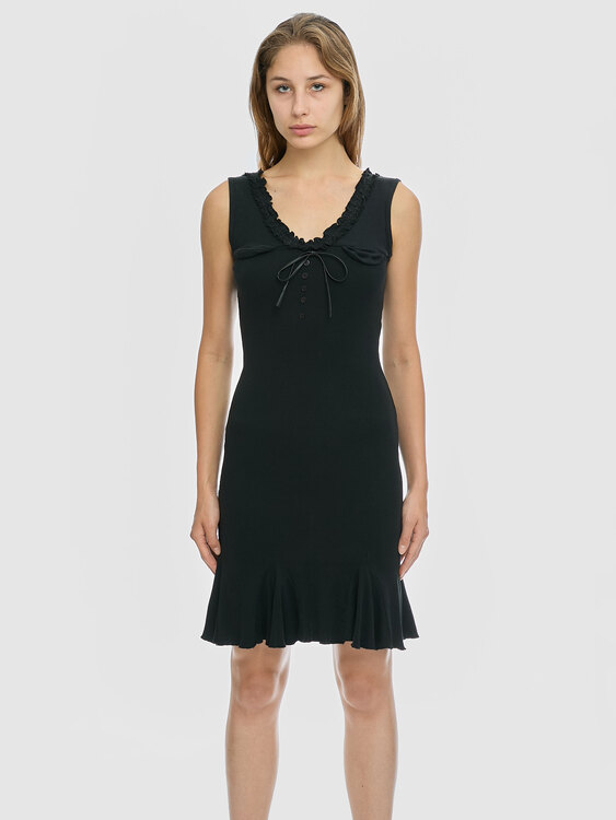 Black Stretchy Mini Dress 