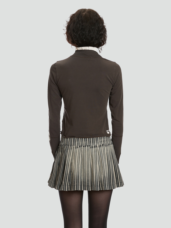 Miss Sixty Striped Mini Skirt 