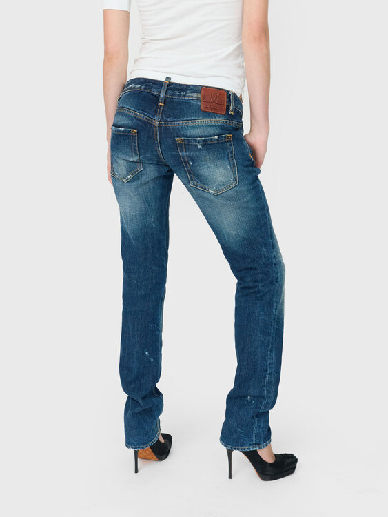 Dsquared² Distressed Low Rise Jeans 