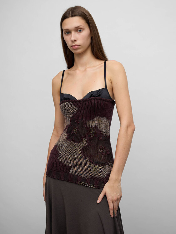 Knitted Bustier Top 
