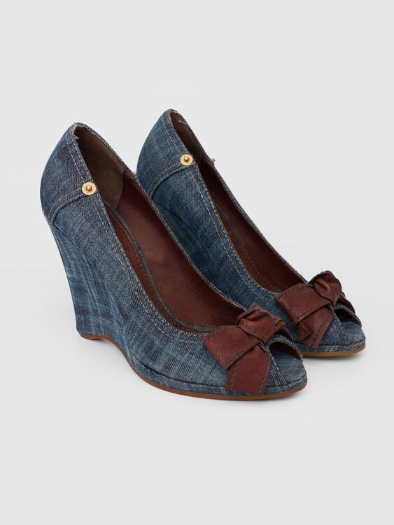 Miu Miu Denim Wedges 