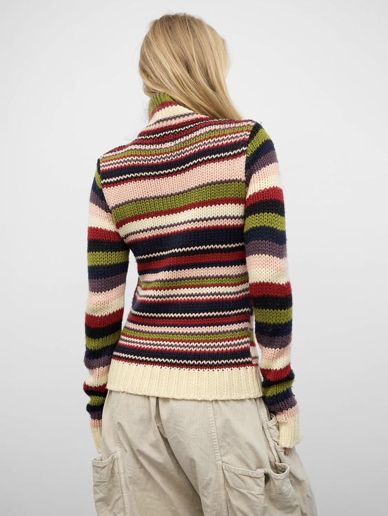 Killah Striped Zip-Up Jumper 