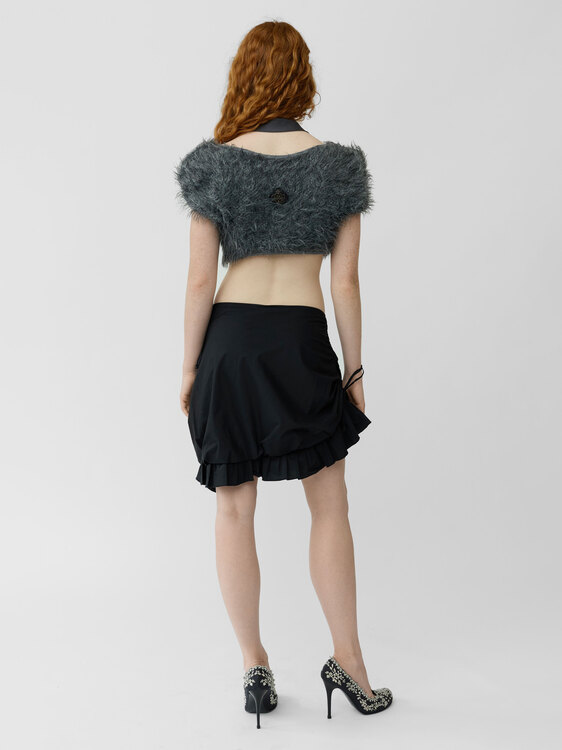 Cop Copine Fuzzy Crop Top 