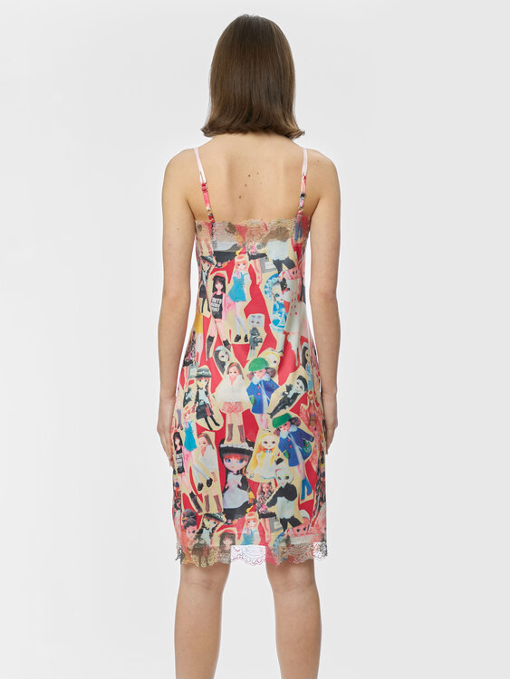 Graphic Print Camisole Dress 
