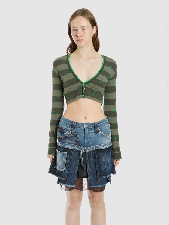 Bikkembergs Cropped Cardigan 