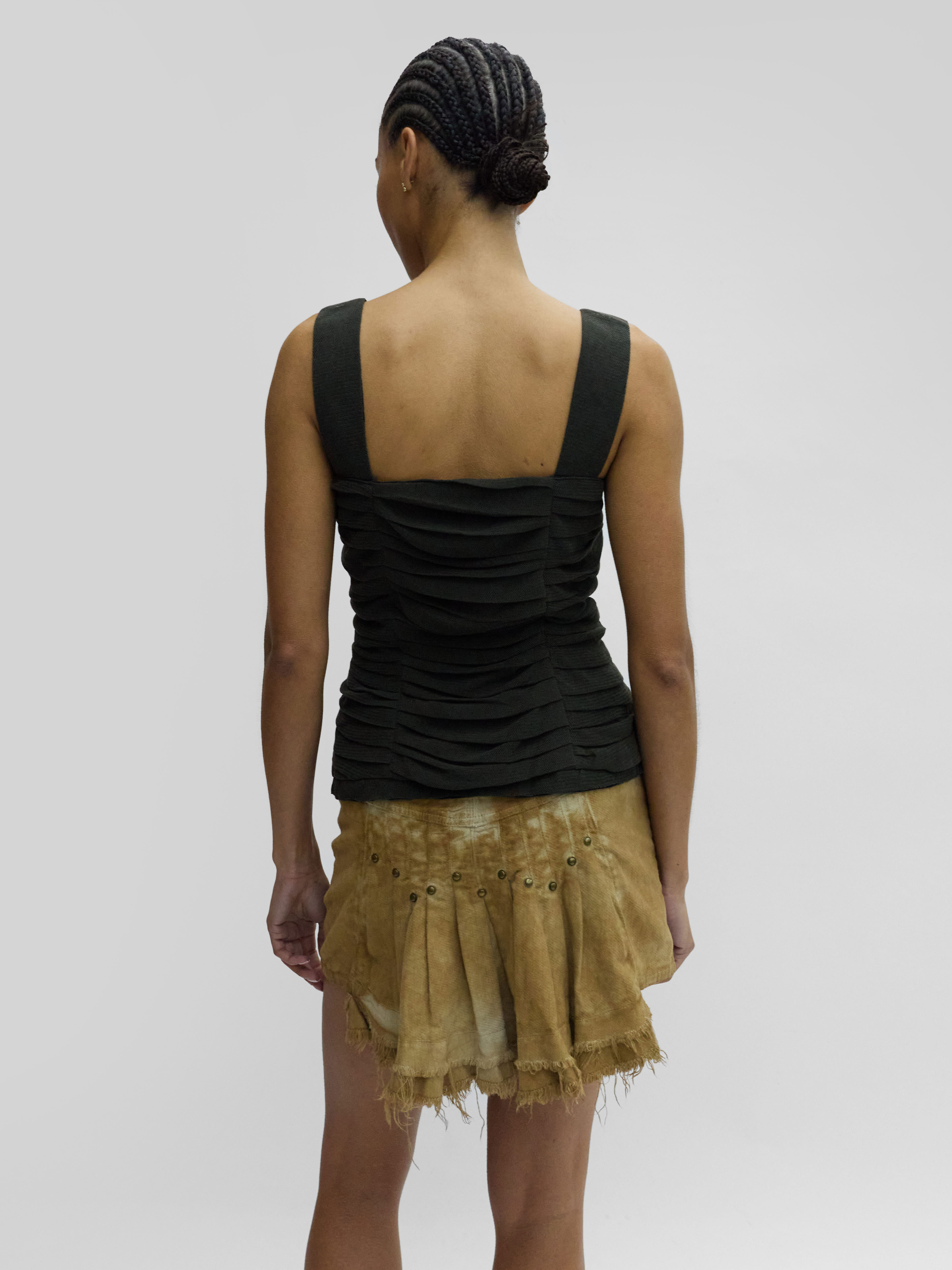 Khaki Layered Bustier 