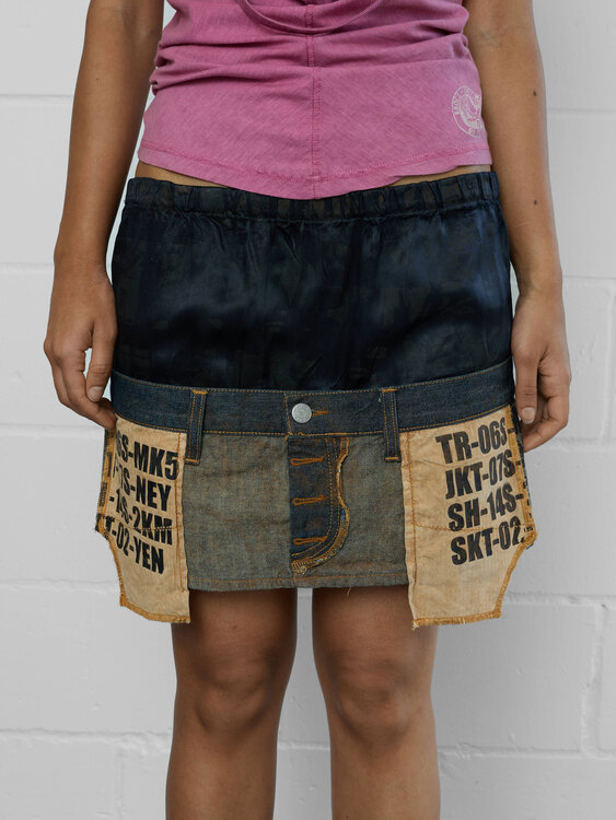 Michiko Koshino Double Waist Skirt 