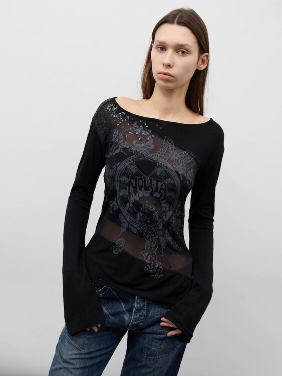 Nolita Sequin Logo Blouse 