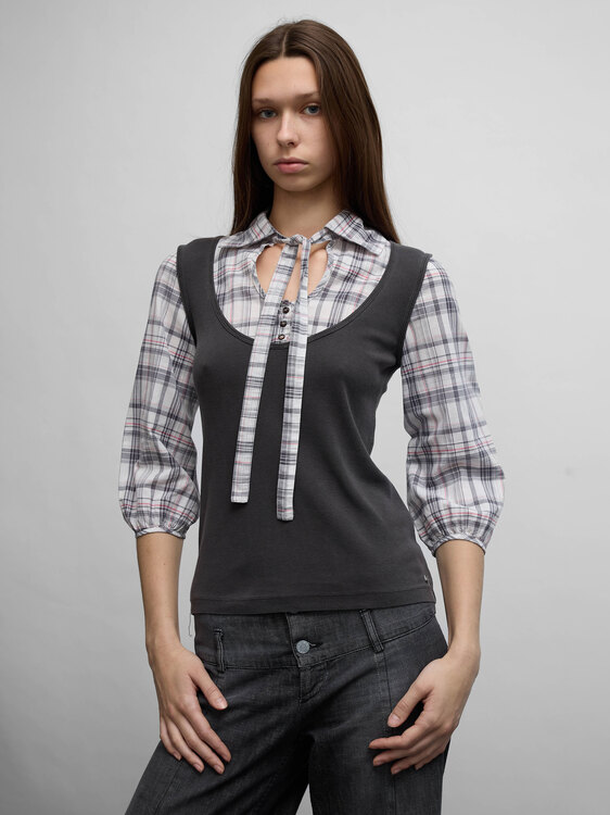 Cop Copine Integrated Vest Shirt 
