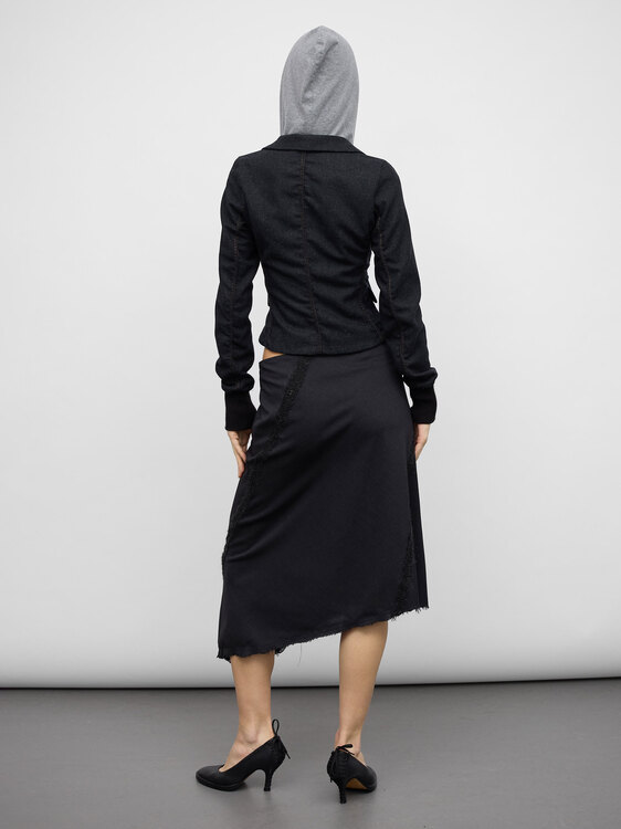 Nolita Asymmetrical Midi Skirt 