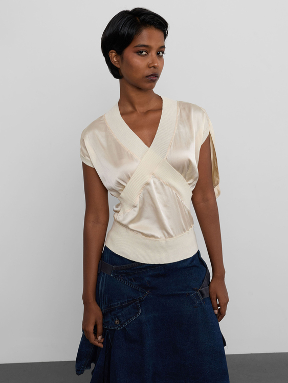 Ivory Silk Top 