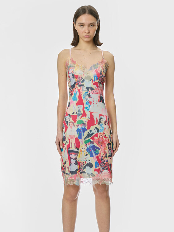 Graphic Print Camisole Dress 