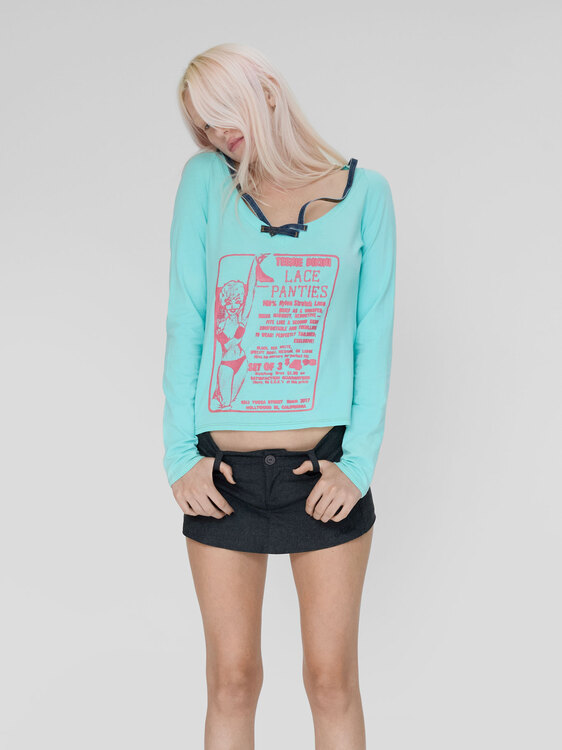 Extē Light Blue Long-Sleeve Top 