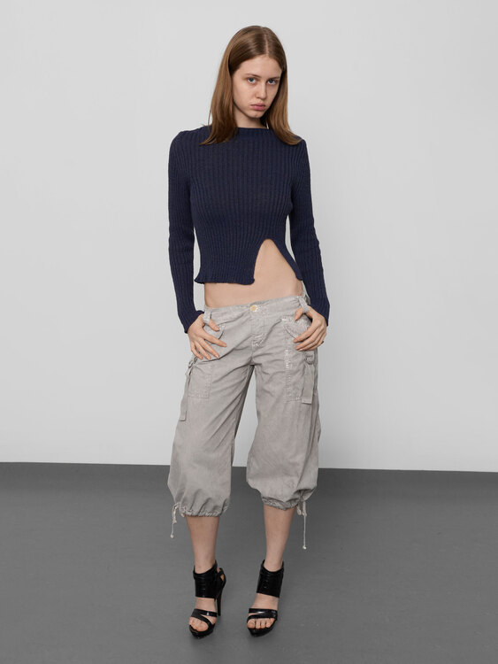 Grey Cargo Carpi Trousers 