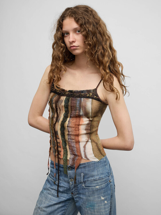 Patchwork Camisole Top 