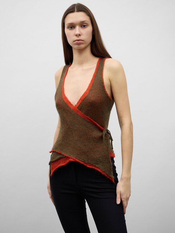 Double Layer Knitted Vest 