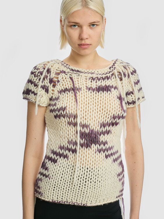 Knit Short Sleeve Jumper 