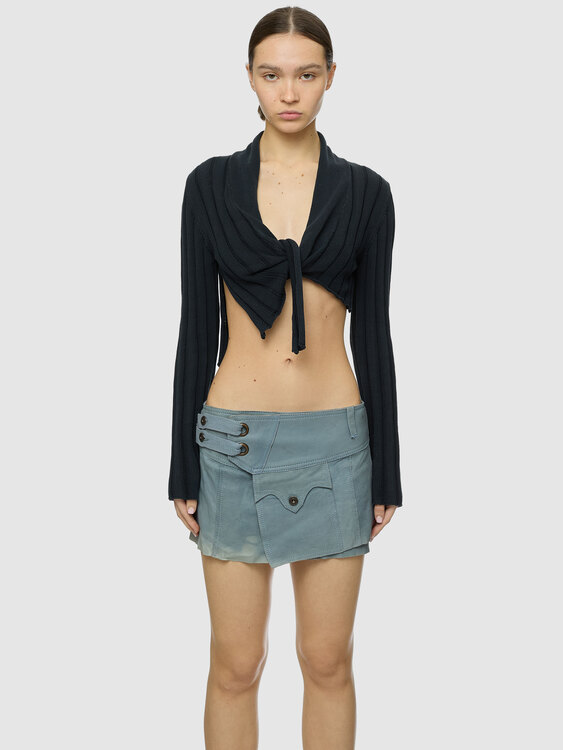 Diesel Leather Mini Skirt 