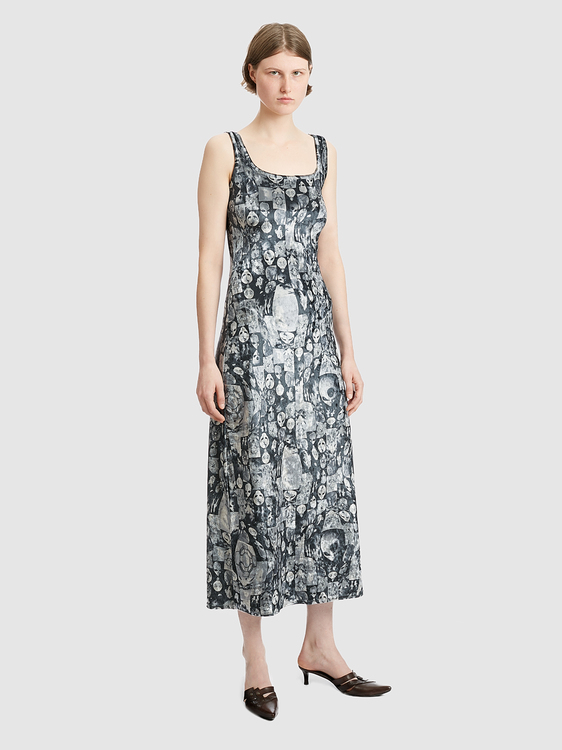 Velvet Alien Print Dress 
