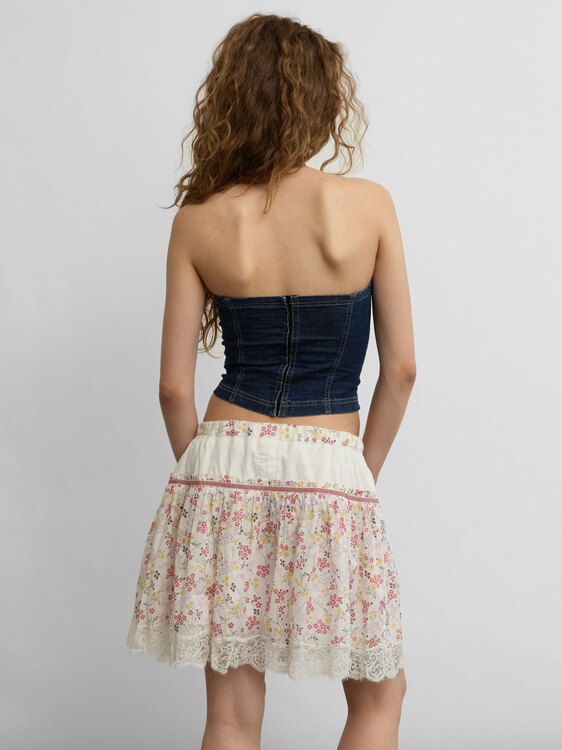 Plein Sud Denim Bustier 