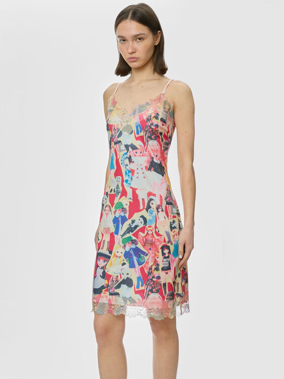 Graphic Print Camisole Dress 