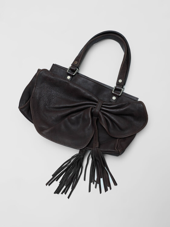 Sportmax Brown Leather Bag 