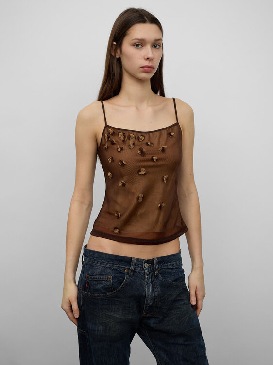 Plein Sud Floral Appliqué Top 