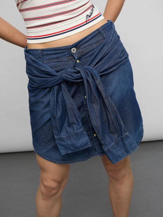 Diesel Denim Deconstructed Skirt 