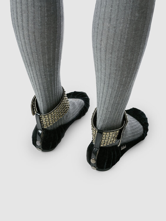 Killah Velvet Ballet Flats 