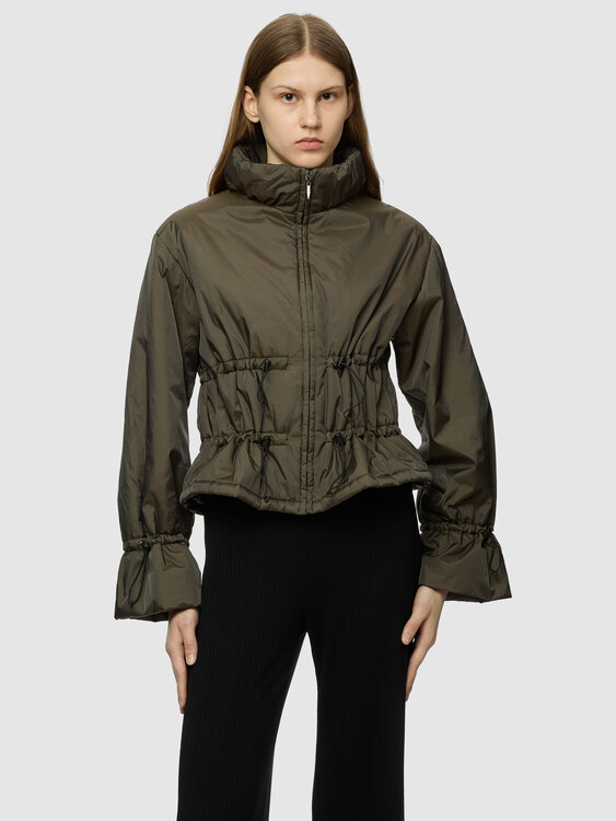 Gathered Nylon Jacket 