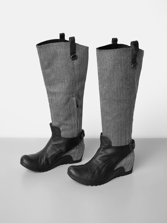 Puma Knee High Wedge Boots 