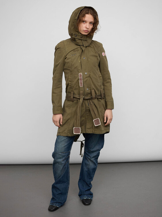 Diesel Khaki Green Coat 