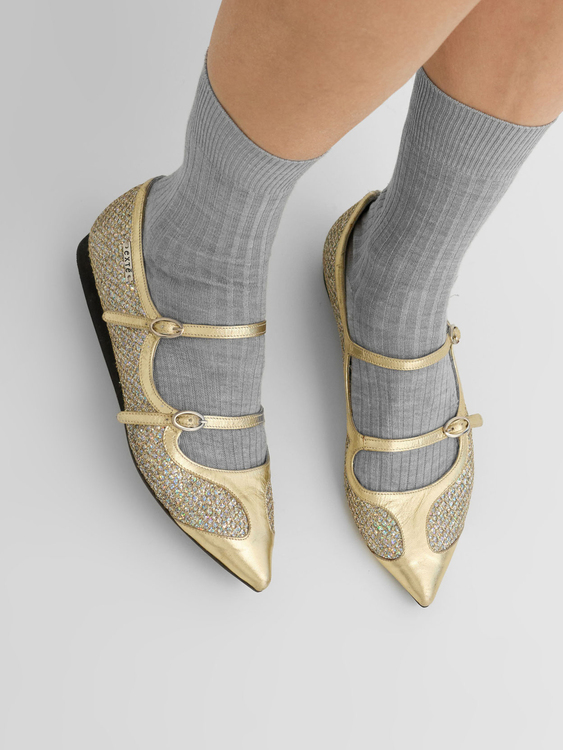 Extè Iridescent Glittery Flats 