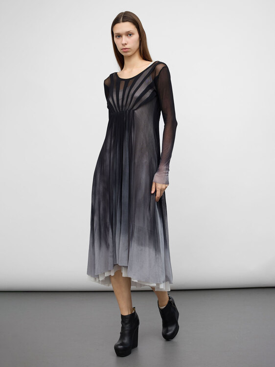 Fuzzi Mesh Tie Dye Dress 