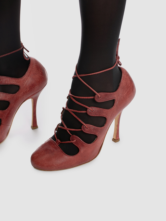 Galliano Round Toe Heels 