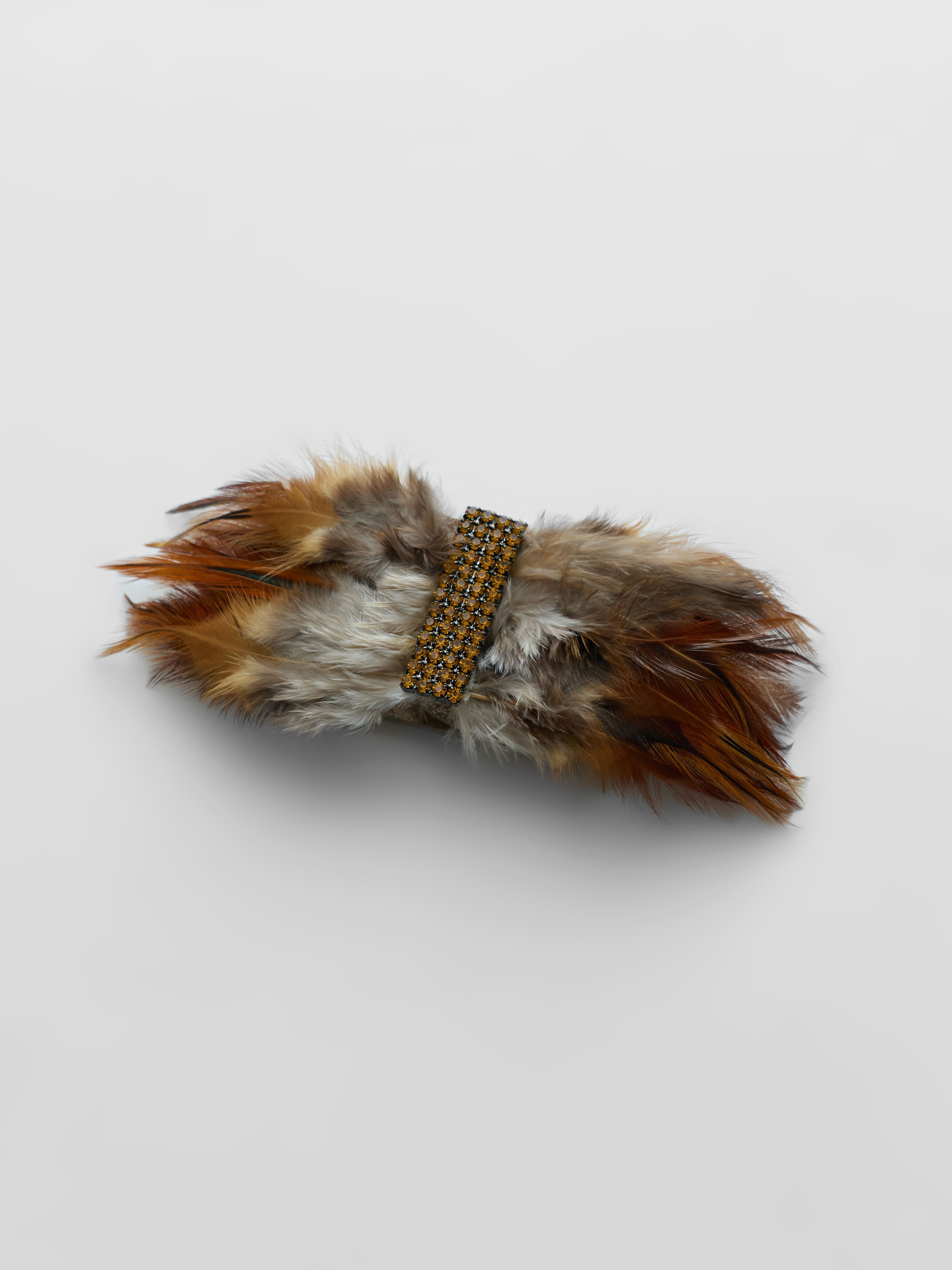 Blumarine Feather Cuff Bracelet 
