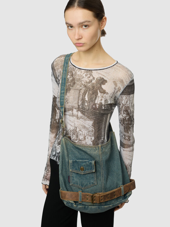 Denim Shoulder Bag 