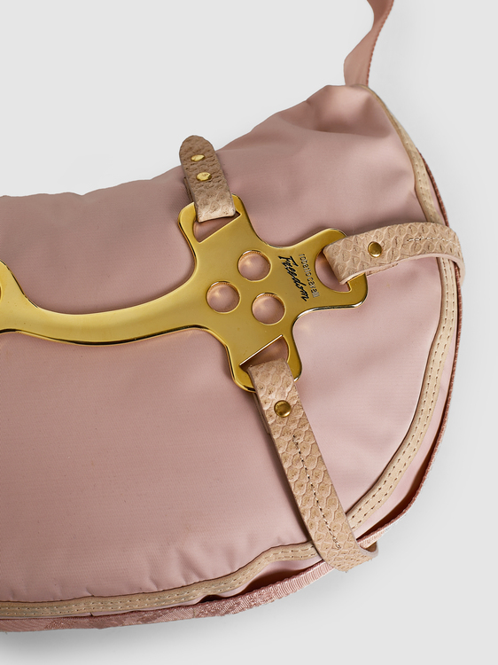 Cavalli Pink Shoulder Bag 