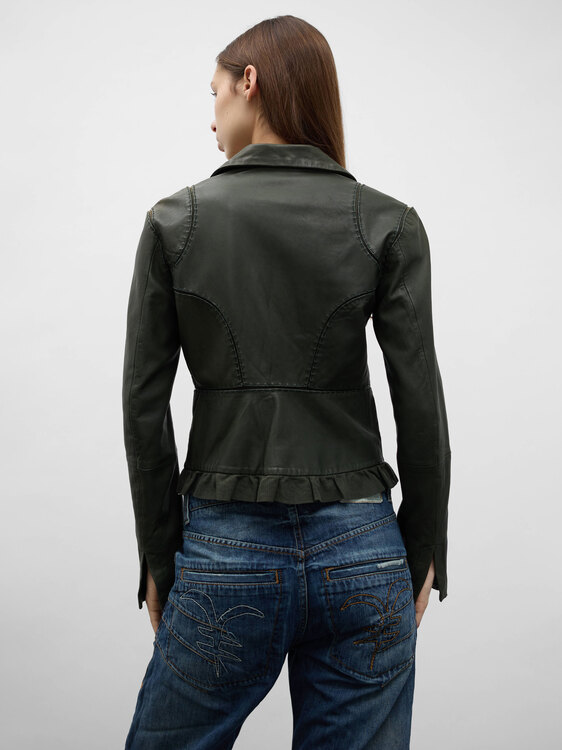 Mishiko Koshino Leather Jacket 