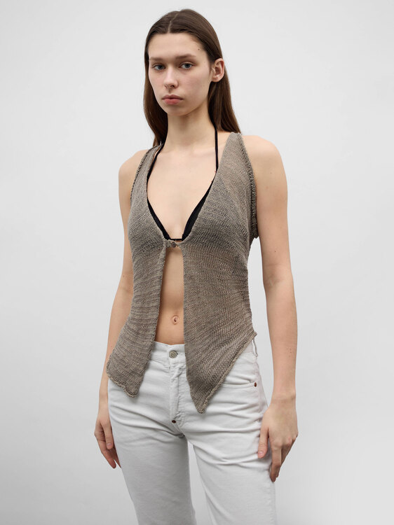 Sarah Pacini Knitted Vest 