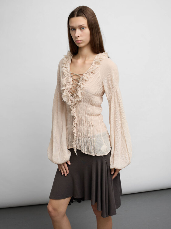 Michiko Koshino Gathered Blouse 